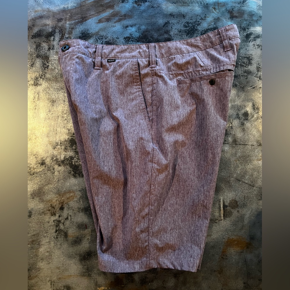 Hurley Purple Men's Flat Front Shorts